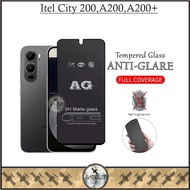 LAYAR Tempered Glass AG Matte Itel City 200 A200 A200+ Full Screen Cover