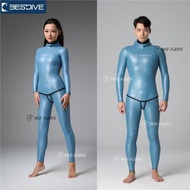 BestDive潛好2mm 3mm經典自由潛水濕衣炫彩分體保暖男女款潛水服