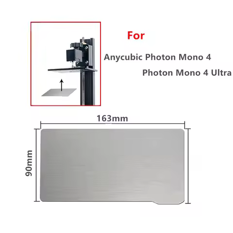 For Anycubic Photon Mono 4 Resin Build Plate 163x90mm Spring Steel Flex Bed Magnetic Base for Photon