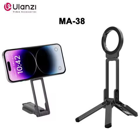 Ulanzi MA38 Magnetic Phone Stand For iPhone 16 15 14 Handheld Tripod Snap Mode Hidden Hook Slope Wal