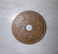 Uang Kuno Jaman Kolonial Belanda 1 Cent Tahun 1936