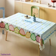 Dopamine Cartoon Pvc Tablecloth Cute Fruit Waterproof Cover Cloth Rectangular Easy-care Furniture Du