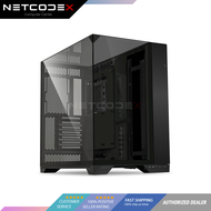 Lian Li O11 Vision Black Aluminum | Steel | Tempered Glass ATX Mid Tower PC Desktop Case - Black - O