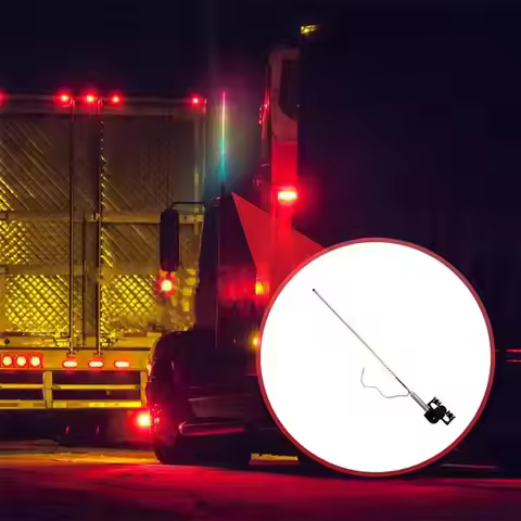 12-24V Universal Antenna Light Decorative LED Modified Seven-Color Flowing Light Flashing Navigator
