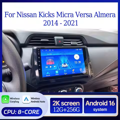 Android 16 Carplay Android 16 For Nissan Kicks Micra Versa Almera 2014-2021 Carplay Autoradio Stereo