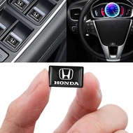 [Ready Stock] 3D Car Interior Multimedia Button Stickers Auto Steering Wheel Door Window Lift Keys Badge Decal for Honda Civic City Odyssey Vezel CRV Accord