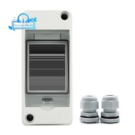 HT-2 IP65 Waterproof Distribution Breaker Box Panel Installation 2 WAY PC Outdoor Electrical MCB Sol