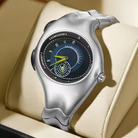 Fashionable Creative Vintage Alien y2k Original Quartz Watch Twisted Design Watches For Man Reloj ча