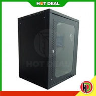 9U Perspex 467x600x500mm floor Server rack with roller and Back Cover - 9U Floor Stand Server Rack