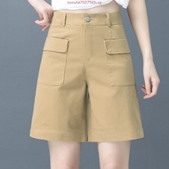 Eyouth 20172-1 Women High-Waist Utility Shorts
