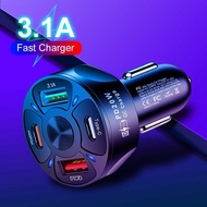 USB Type-C Quick Charging 4 Port 20W Car Charger | USB Type-C Car Charger