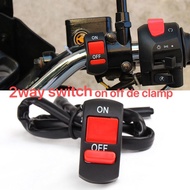 motorcycle on off 2 way switch kill switch with clamp (on off switch de clamp) 2way