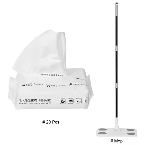 360 Degree Rotation Floor Dust Mop Floor Cleaner Mop Static Cleaning Mop for Hardwood Laminate Tile 