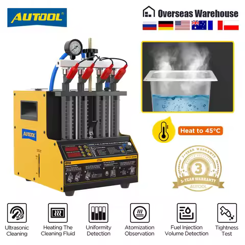 AUTOOL CT160 Automotive Fuel Injector Tester Nozzle Cleaning Machine Injector Cleaning Machine Injec
