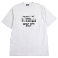 成色極佳 ▼ BALENCIAGA 22AW BALENCIAGA DISGN TEAM PARIS WARDROBE 出品 做舊短袖T卹 XS 正品