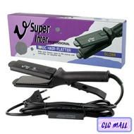 (ของแท้100%+ทนทาน+มีหน้าร้านจริง!) เครื่องหนีบผม ซุปเปอร์วี มีฟัน หน้ากลาง รุ่น SU 288 ม่วง Super V 