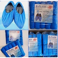 ขายส่ง ถุงคลุมรองเท้า CPE shoe cover สีฟ้าหนา0.05 มม.. แพคละ 50 คู่ ยกลัง 20 แพค 1000คู่  เหมาะสำหรั