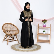 Abaya Turki Anak Perempuan Baju Gamis Turkey Remaja Tanggung Hitam Warna Putih Mewah | Abiyyuco TA90