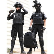 裝備升級 兒童特警服男童特種兵戰術套裝 小孩模特走秀警察演出服