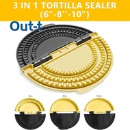 [Out-t] 3-in-1 Tortilla Sealer, Tacos Tortilla Crimper Maker, Adjustable Size, For 6"-10" Crust, Mak