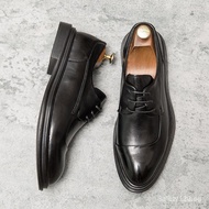 Autumn Fashion Men Formal Oxfords Brogues Lace Up Shoes Work Rubber Business Handsome Cool Party E4U
