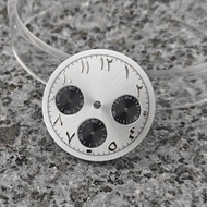 29.5mm Watch Dial Multi-Function Surface Middle East Panda Watch Accessories for VK63 Movement