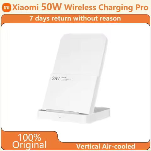 Original Xiaomi 50W Pro Vertical Air-cooled Wireless Charging Fast Charging Qi Stand for Xiaomi 14/1
