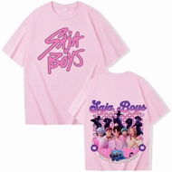 KPop Demon Hunter Saja Boy เสื้อยืดสไตล์ฮาราจูกุ รอบคอดีไซน์เก๋ S~5XL