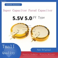 Farad capacitor 5.5V 5.0F 5F V-type super capacitor spacing 6MM vertical button capacitor