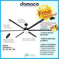 Bestar Zephyr DC Ceiling Fan With 24W 3 Tone LED Light Kit And Remote