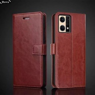 SHC888 OPPO RENO 7 4G FLIP COVER WALLET BUTTON LEATHER CASE STANDING BOOK COVER
