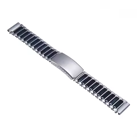 Composite Steel/Resin Bracelet 18mm Watch Band Fits TIMEX Q casio