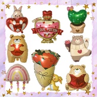 Wedding love Potion Heart Bear Cactus Rabbit Valentine's day party decoration aluminum foil balloon