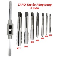 Internal thread tapping crank set + 7 convenient M3-M12 threading taps
