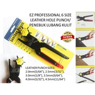 EZ PROFESSIONAL 6 SIZE LEATHER HOLE PUNCH / PENEBUK LUBANG KULIT