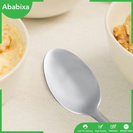 [Ababixa] Stainless Spoon Gift, Cooking Utensil Engraved Ice Cream Spoon Serving Spoon for Camping Trip Picnic,