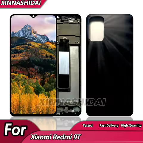 6.53"AAA+ Quality For Xiaomi Redmi 9T J19S M2010J19SG M2010J19SY LCD Display Touch Screen With Frame