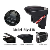 MYVI OLD & NEW ARMREST 2 LAYER 7 USB PORT CHARGER