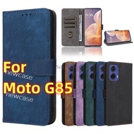 Casing For Motorola Moto G85 5G 2024 MotoG85 G 85 MotorolaG85 Flip Leather Phone Case Shockproof Pro