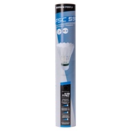 Decathlon Badminton Feather Shuttlecock Fsc 590 Speed 77 - Perfly (12 Pcs)