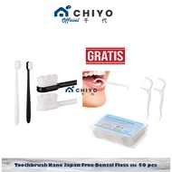 Nano Micro Japan Toothbrush Tartar Cleaning/ Ultra Soft Toothbrush Nano Japan Toothbrush/ Free Denta