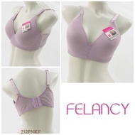 Women's Full Cup Bra Without Size 34B Thin Foam Underwire FELANCY Plain Smooth Underwear / Underwear