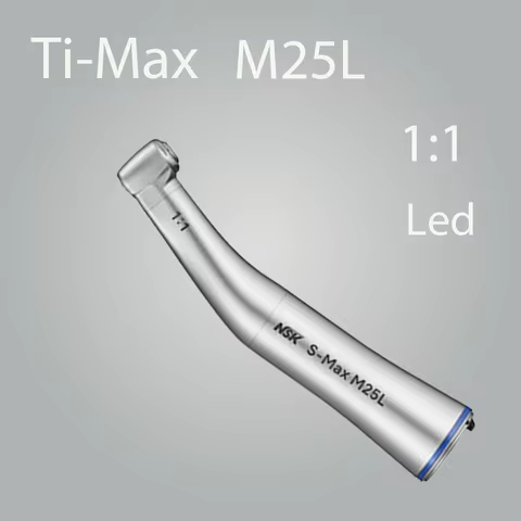 NSK Ti-MAX M25L X25L Z25L contra 1:1 direct drive angle handpiece Single Spray dental low speed Led 