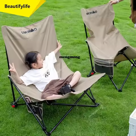 X188 Women Relax Camping Chairs Backpack Recline Adults Tanning Camping Chair Outdoor Folding Mare A