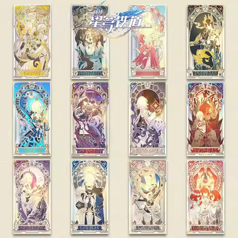 Honkai: Star Rail Anime Merch Postcard Reo Main Team Luo Yi Nikola Herta Twelve Gold Saints Oracle D