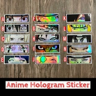 Anime Hologram Naruto Character Decals Sticker