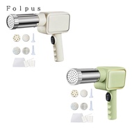 [Baosity11] Electric Pasta Machine, 9-Head Electric Pasta Maker, Manual Pasta Press for