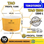 TERLARIS TOREN AIR PROFIL TANK TAO 1200 LITER BAK TERBUKA READY