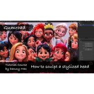 Gumroad Course | Danny Mac | How to sculpt a stylized head