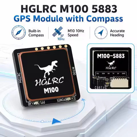 Advanced HGLRC 5883 Professional GPS Module Supporting Ubl And I2C Compass Protocol For Betaflight I